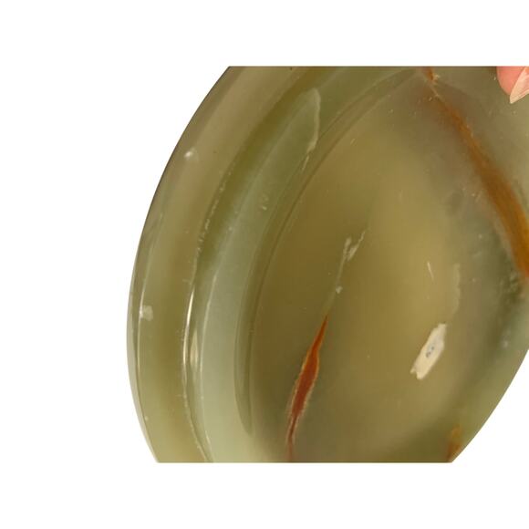 Vintage Edna Hibel Gallery Onyx Trinket Jewelry Box With Lid Mother And Child - Picture 4 of 6